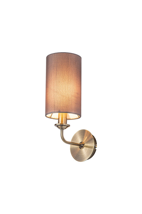 Deco Banyan 1 Light Switched Wall Lamp Without Shade, E14 Antique Brass • D0361