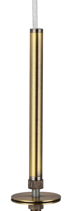 Deco Baymont Antique Brass 3m 3 Light E27 Universal Single Pendant, Suitable For A Vast Selection Of Shades • D0340