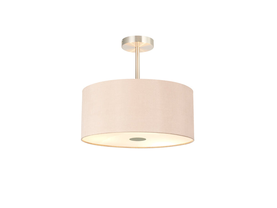 Deco Baymont Satin Nickel 5 Light E27 Universal Semi Ceiling Fixture, Suitable For A Vast Selection Of Shades • D0508