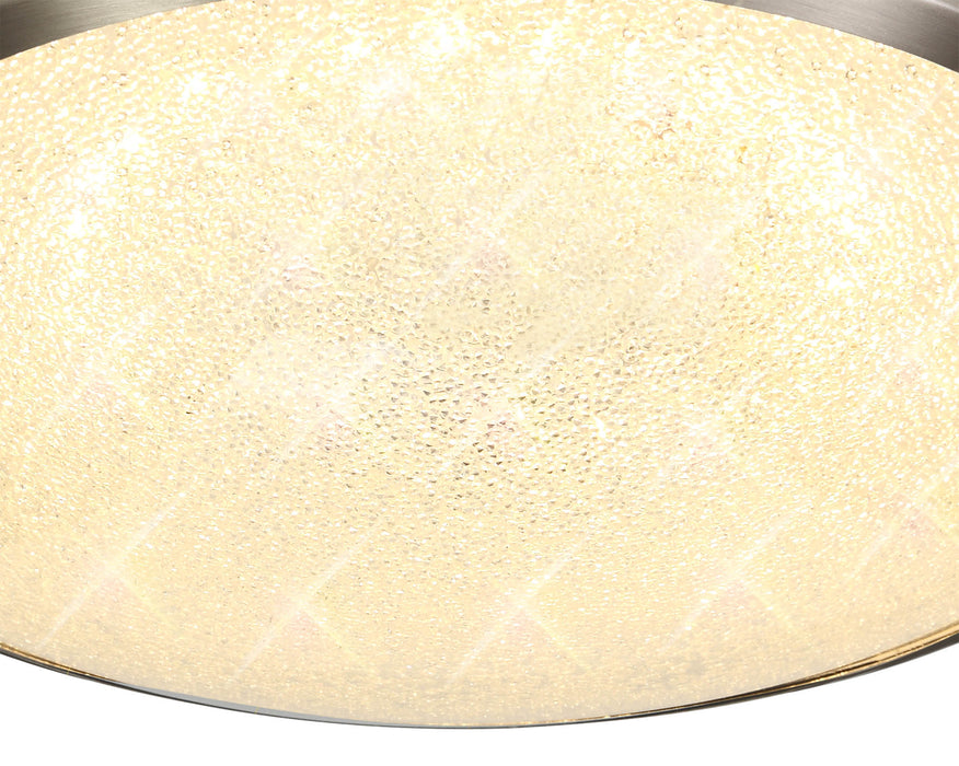 Regal lighting SL-1711 1 Light 35cm Flush LED Ceiling Light Satin Nickel   IP44