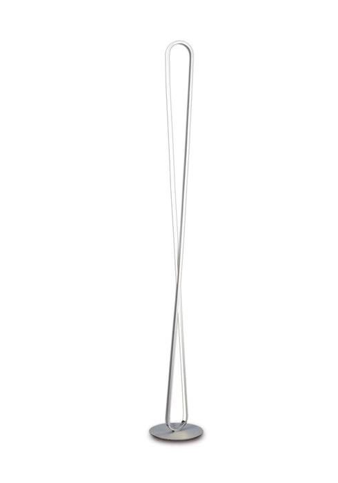 Mantra M5987 Bucle Floor Lamp 50W LED 3000K, 4300lm, Dimmable, White/Frosted Acrylic, 3yrs Warranty • M5987