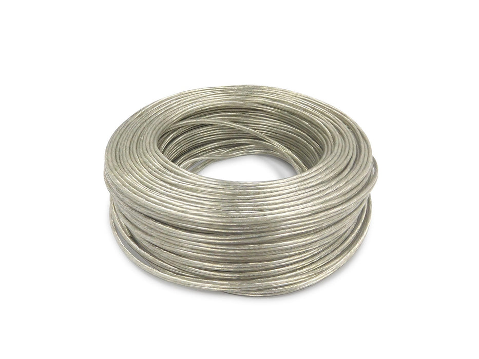 Deco Cavo 1m Clear 2 Core 1.5mm Flat Cable VDE Approved (qty ordered will be supplied as one continuous length) • D0428