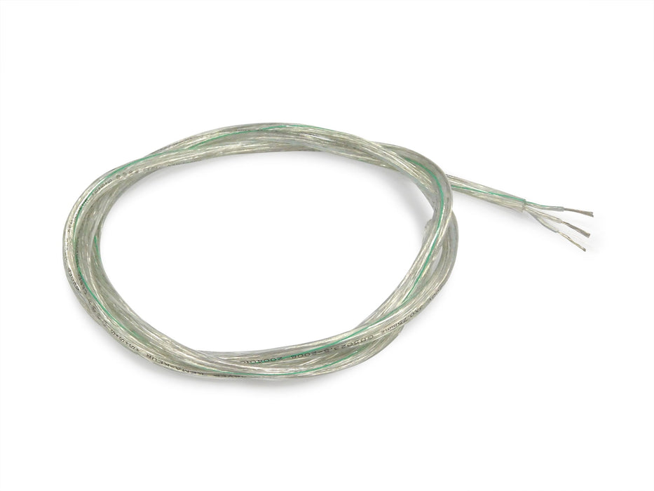Deco Cavo 1m Clear 3 Core 0.5mm Cable VDE Approved (qty ordered will be supplied as one continuous length) • D0429