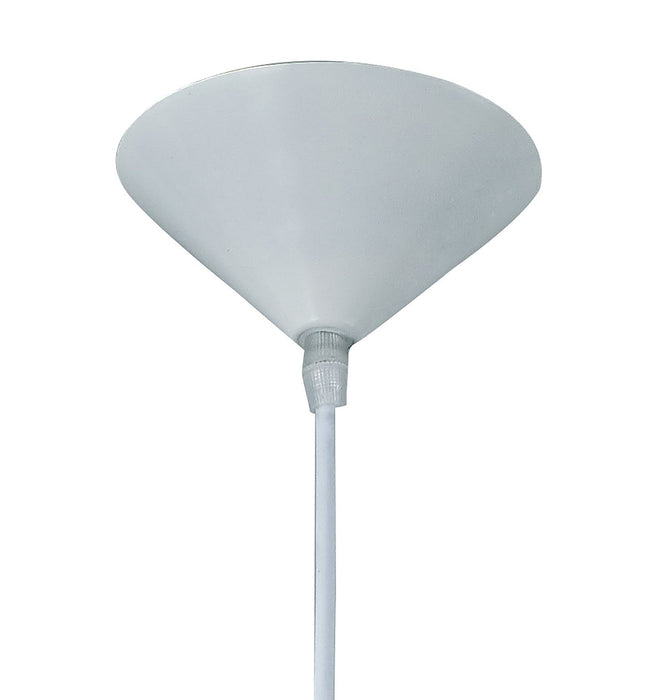 Deco Chester 1 Light E27 Pendant, Frosted Alabaster Glass With White Suspension Kit • D0394