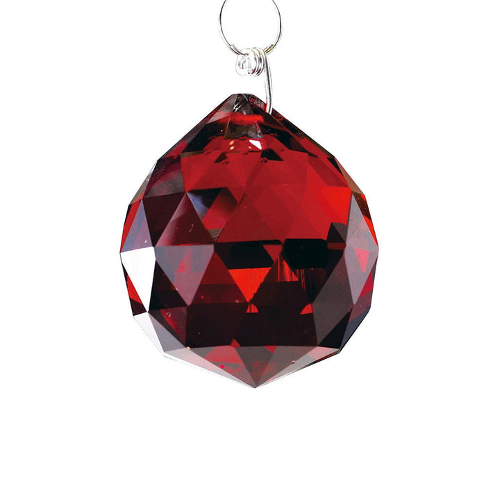 Diyas C10035 Crystal Sphere Without Ring Red 30mm • C10035