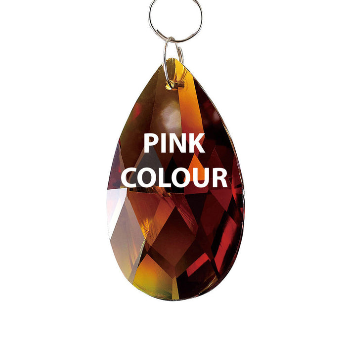 Diyas C20057 Crystal Pendalogue Without Ring Pink 50mm • C20057