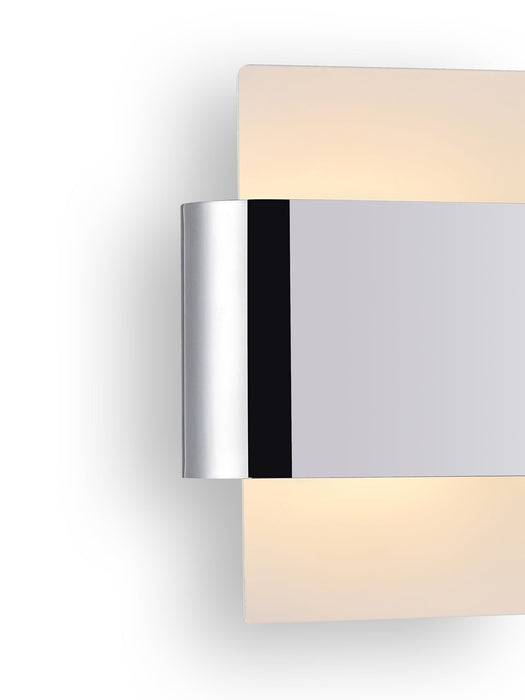 Deco Damo 2 Light G9 Flush Fitting, White Base With Polished Chrome Centre Band • D0378