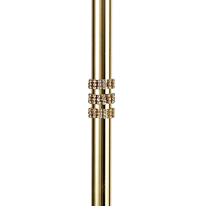 Regal Lighting SL-1961 3 Light Floor Lamp Polished Gold With Clear Glass