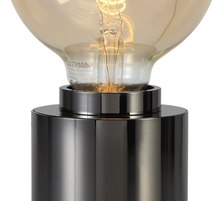 Deco Delp Table Lamp, 1 Light E27, Dimmable, Pearl Black, (Lamps Not Included) • D0556
