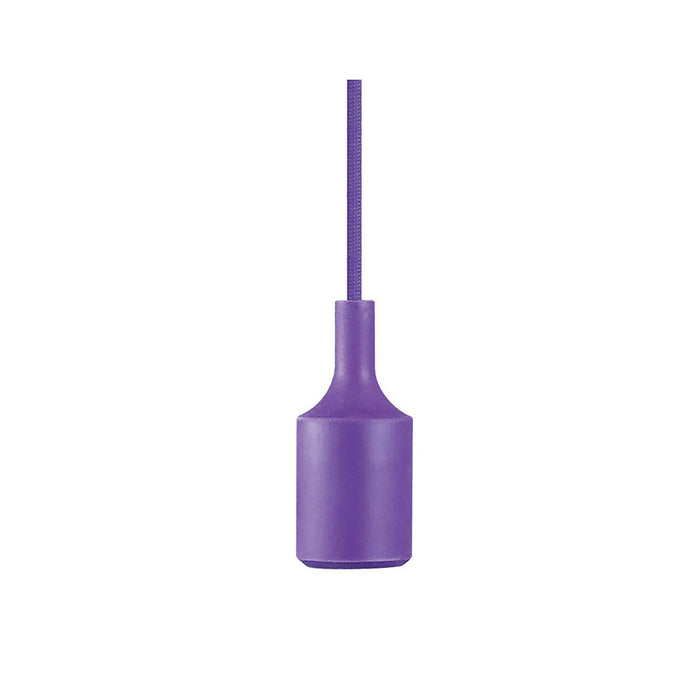 Deco Dreifa 1.5m Suspension Kit 1 Light Purple, 90mm Plastic Base and Silicon Lampholder Cover, E27 Max 60W (Maximum Load 2kg) • D0167