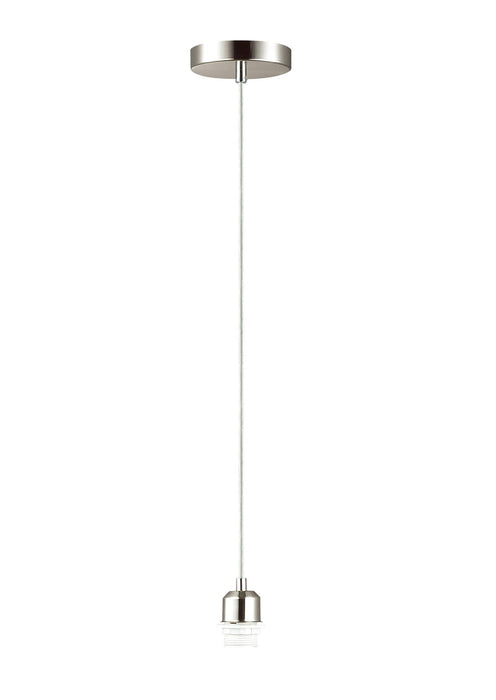 Deco Dreifa 1.5m Suspension Kit 1 Light Satin Nickel/Clear Cable, E27 Max 60W (Maximum Load 2kg) • D0179
