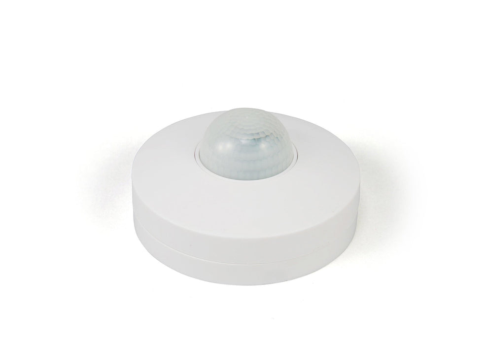 Deco Espial Surface Mounted IP20 6m 360 Deg PIR Sensor With Adjustable Time And Lux Level White Finish • D0065