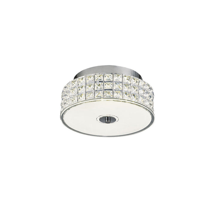 Diyas Hawthorne Round Ceiling 18W 1050lm LED 4000K Polished Chrome/Crystal, 3yrs Warranty • IL80020