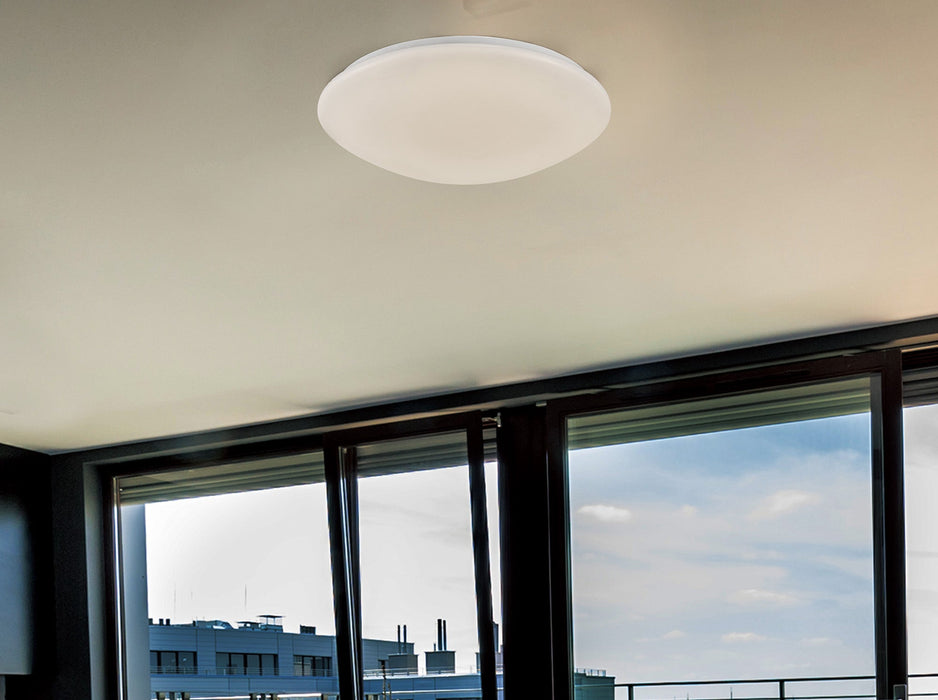 Deco Helios Ceiling,500mm Round,30W 1800lm LED White 4000K • D0074