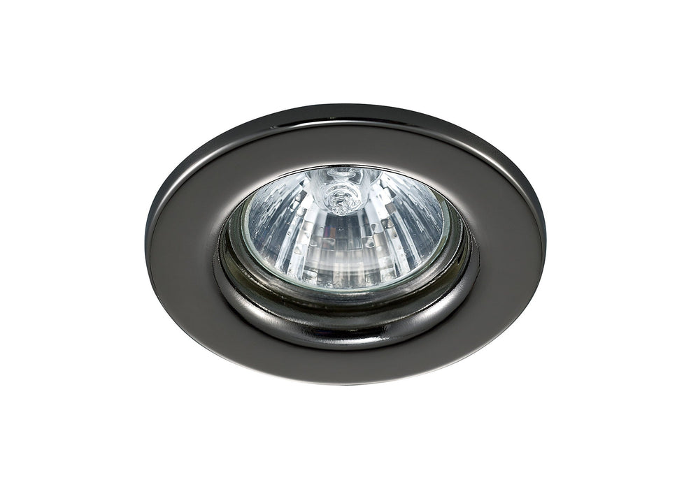 Deco Hudson GU10 Fixed Downlight Black Chrome (Lamp Not Included), Cut Out: 60mm • D0038