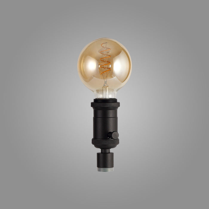 Deco Kork Table Lamp For Bottle, 1 Light E27, Dimmable, Black, (Lamps Not Included) • D0563