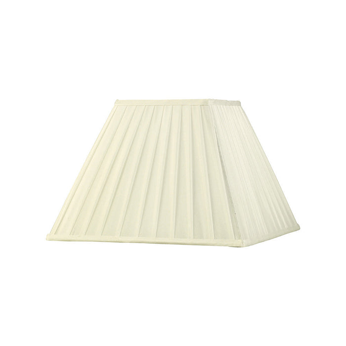 Diyas Leela Square Pleated Fabric Shade Ivory 175/350mm x 250mm • ILS20229