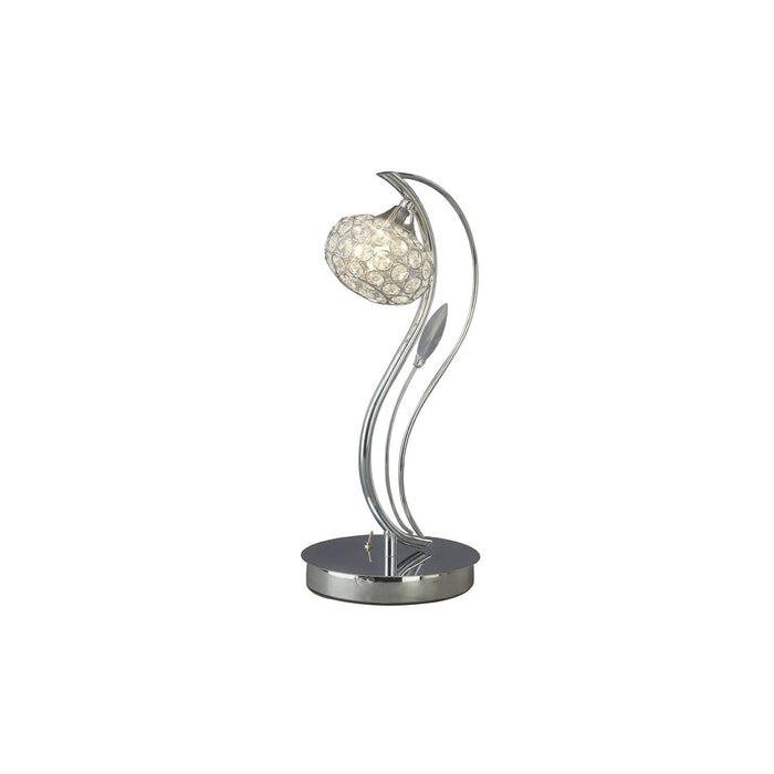 Diyas Leimo Table Lamp 1 Light G9 Polished Chrome/Crystal • IL30959