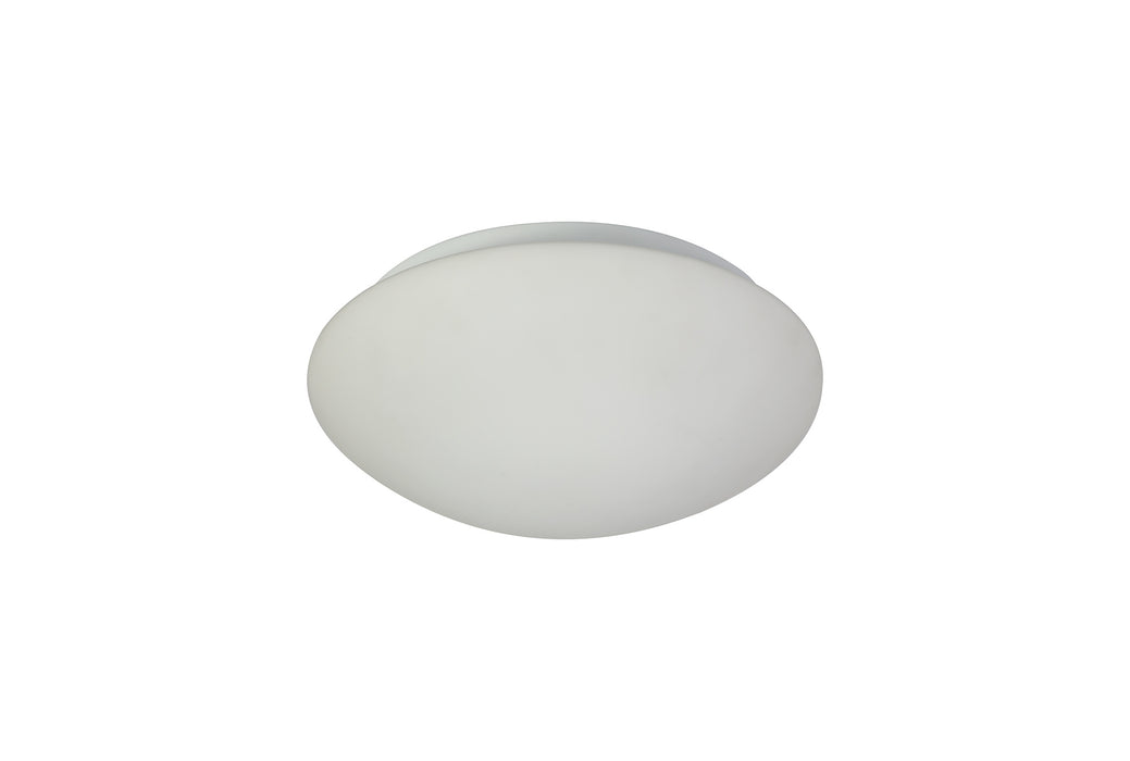 Regal lighting SL-1708 1 Light 30cm Flush LED Ceiling Light White/Frosted Glass IP44