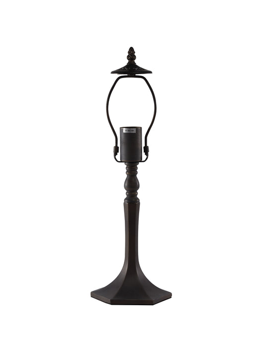 Regal Lighting SL-2017 1 Light Octagonal Tiffany Table Lamp Base Only Aged Antique Brass 48cm