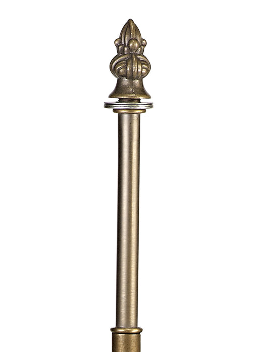 Regal Lighting SL-2014 2 Light Octagonal Tiffany Table Lamp Base Only Aged Antique Brass 52.5cm