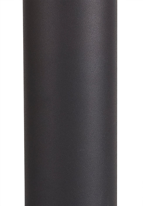 Regal Lighting SL-1682 1 Light Small Outdoor Post Light Anthracite With Smoked Glass IP54