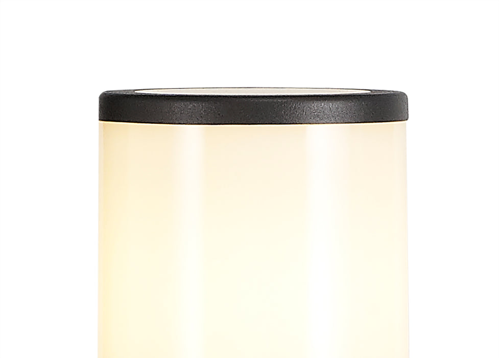 Regal Lighting SL-1680 1 Light Medium Outdoor Post Light Anthracite With Opal Glass IP54