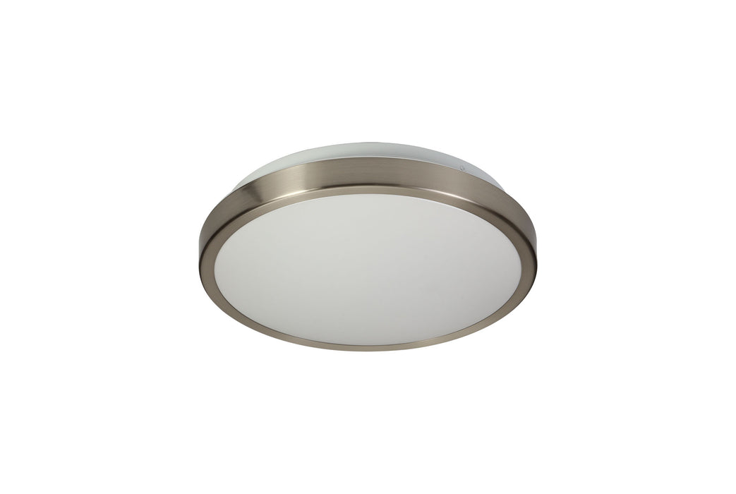 Regal lighting SL-1706 1 Light 30cm Flush LED Ceiling Light Satin Nickel IP44