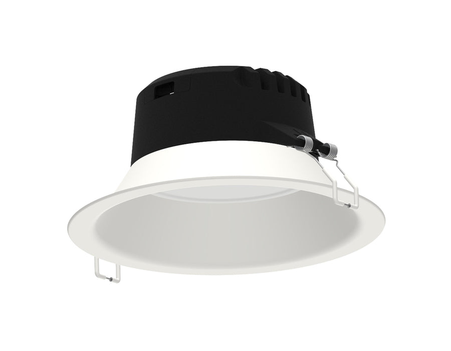 Mantra Fusion M6395 Medano Round 23.3cm, LED Downlight, 21W, 3000K, 1900lm, White, Cut Out 206mm, 3yrs Warranty • M6395