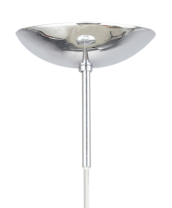 Deco Miranda Large Ball Pendant 1 Light E27 Polished Chrome Suspension With Mirrored/Clear Glass Globe • D0653
