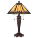 Elstead Lighting QZ/ARDEN/TL Arden 2 Light Bronze Patina Table Lamp