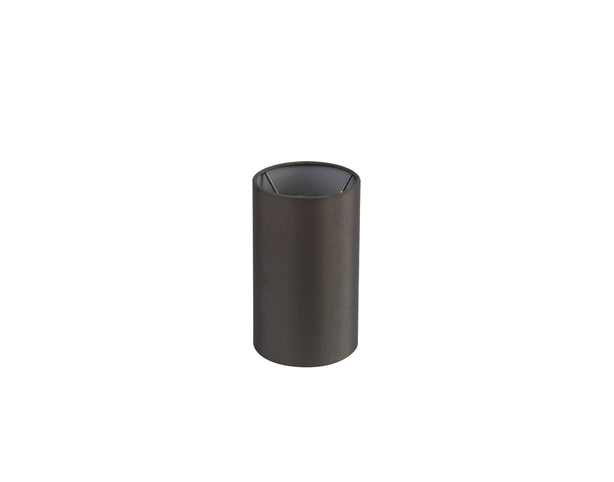 Deco Serena Round Cylinder, 120 x 200mm Faux Silk Fabric Shade, Grey • D0575