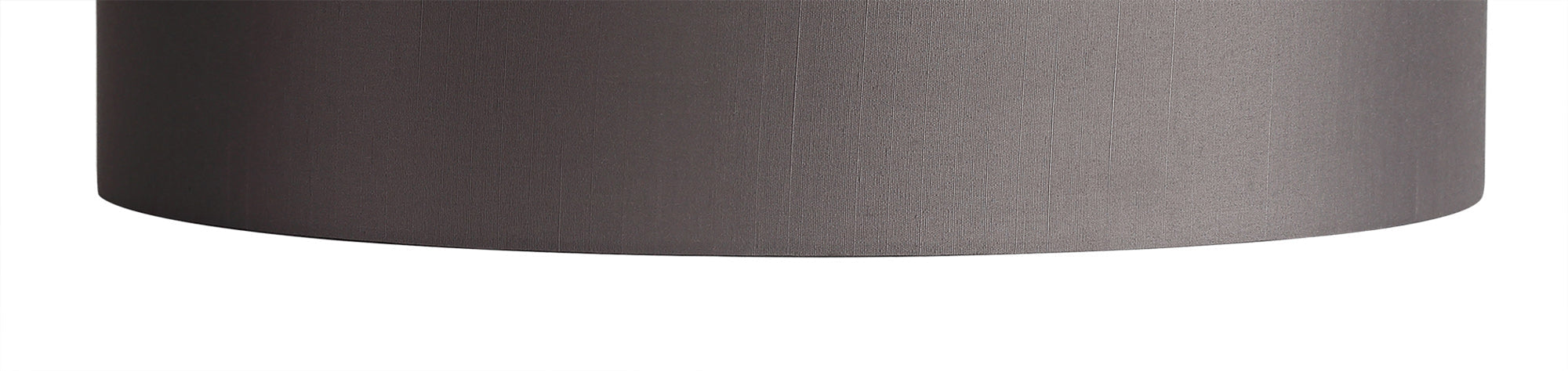 Deco Serena Round Cylinder, 450 x 150mm Faux Silk Fabric Shade, Grey • D0576