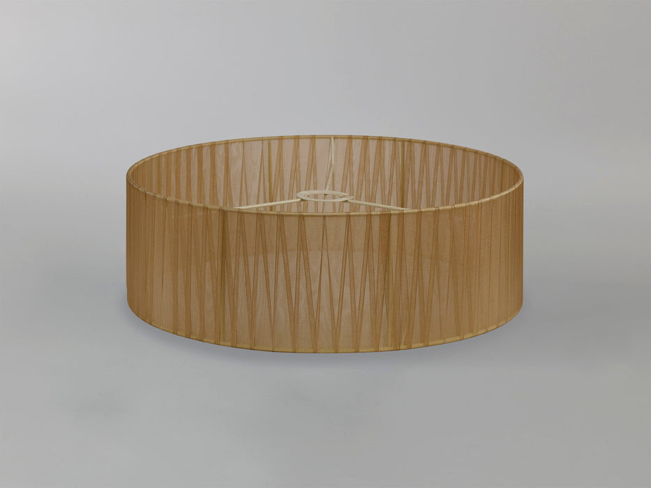 Deco Serena Round Cylinder, 450 x 150mm Organza Shade, Soft Bronze • D0610