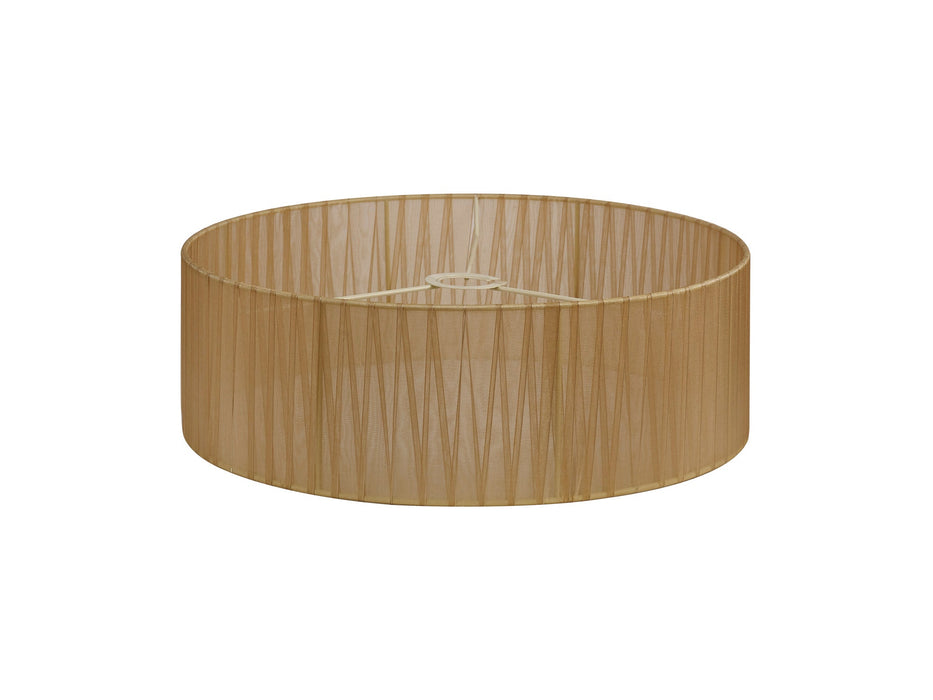 Deco Serena Round Cylinder, 450 x 150mm Organza Shade, Soft Bronze • D0610