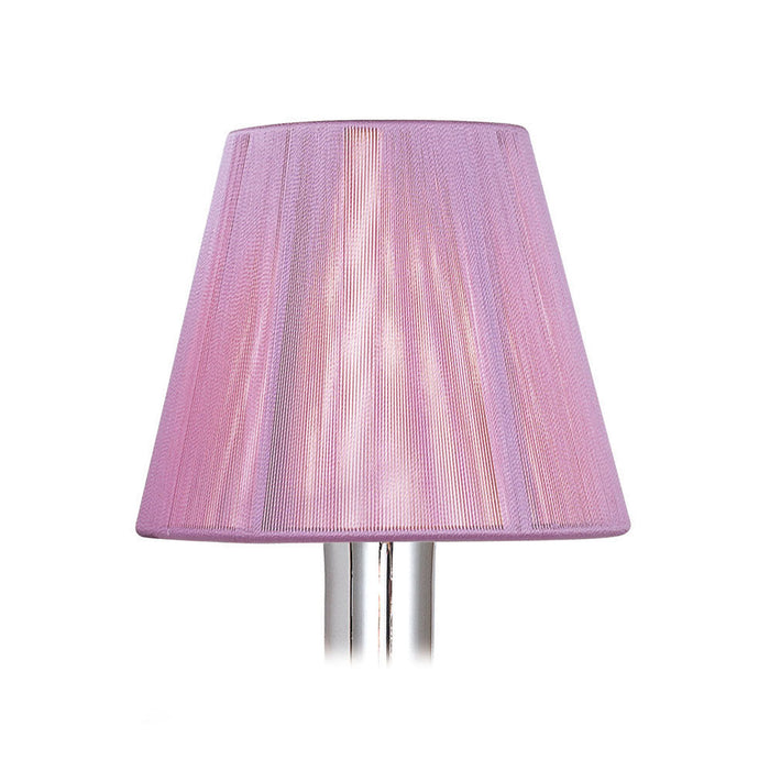 Mantra MS006 Clip On Silk String Shade Lilac Pink 80/130mm x 110mm • MS006