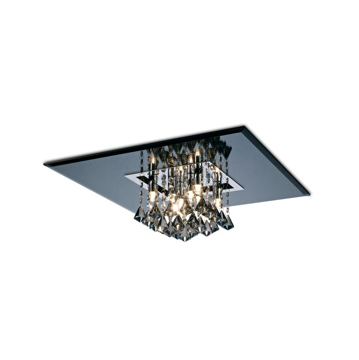 Diyas Starda Ceiling Square 8 Light G9 Polished Chrome/Smoked Mirror/Smoked Crystal  • IL31006/G9