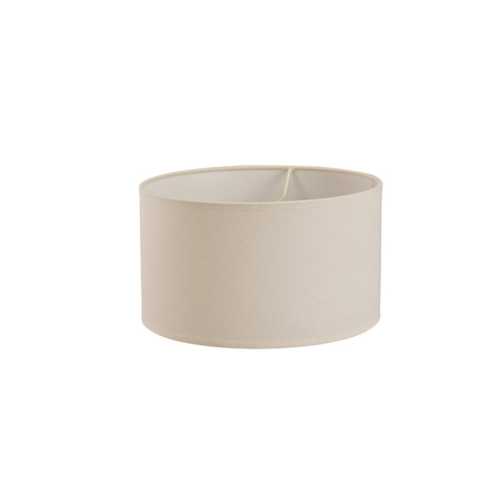 Diyas Victoria Round Fabric Shade Ivory Cream 300mm x 170mm • ILS20292