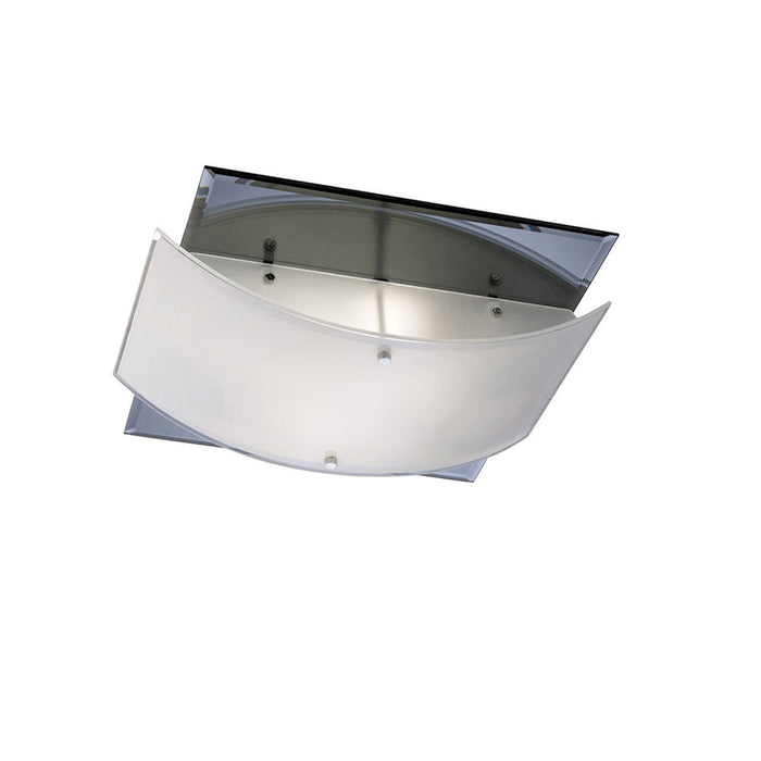Diyas  Vito Square Ceiling 2 Light E27 Polished Chrome/Smoked Mirror • IL30991
