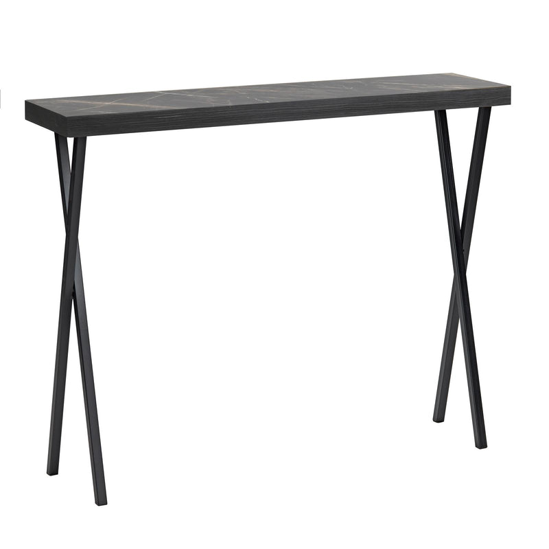 Dar Lighting Data Console Table Dark Marble Effect • 001DAT004