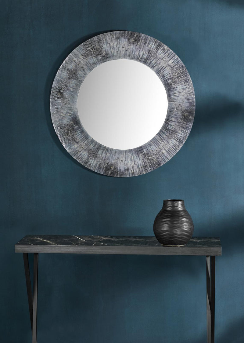 Dar Lighting Data Console Table Dark Marble Effect • 001DAT004