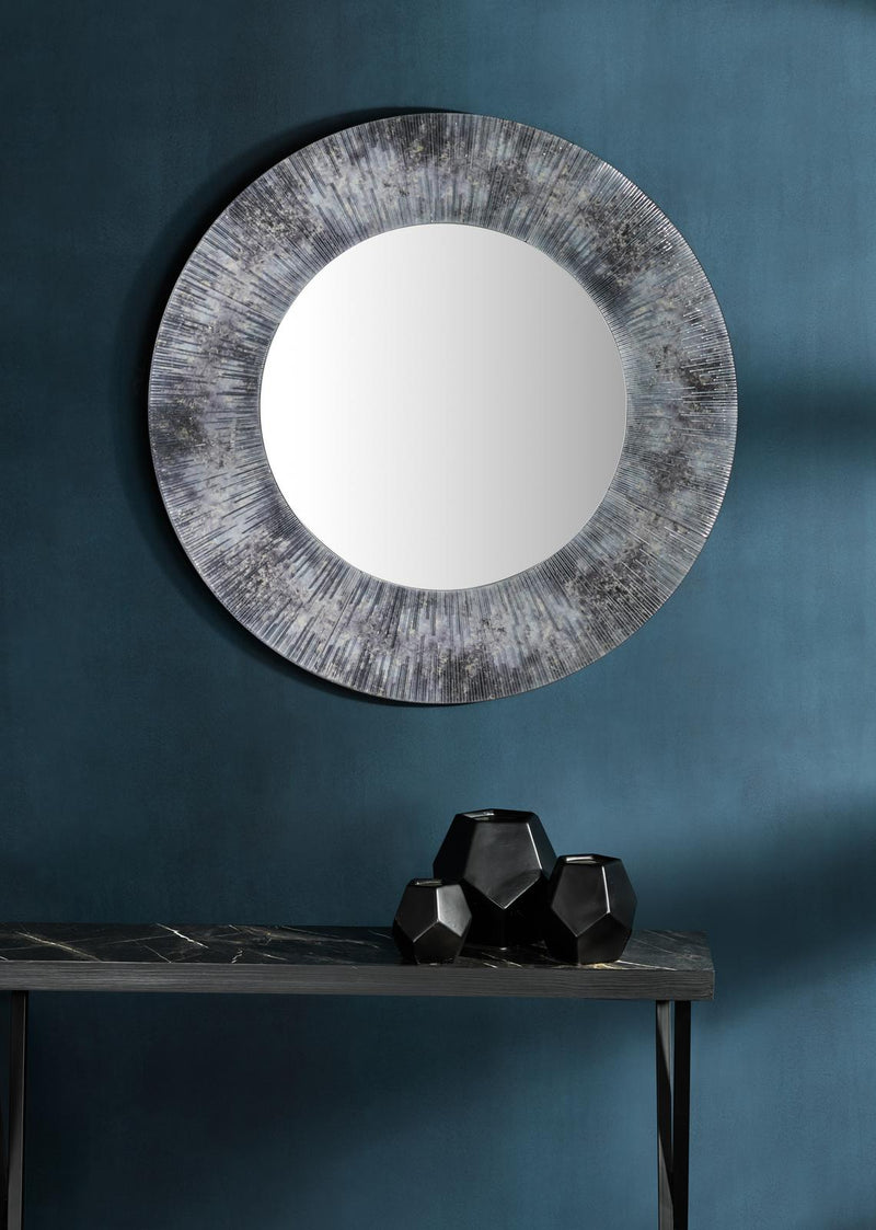 Dar Lighting Data Console Table Dark Marble Effect • 001DAT004