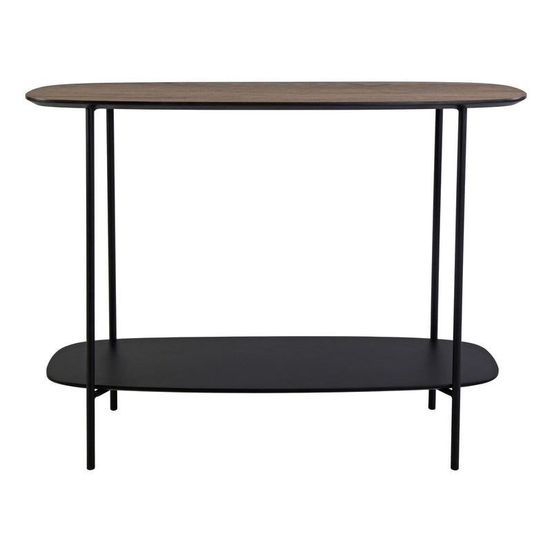 Dar Lighting Etoile Console Table Mocha Effect and Matt Black • 001ETO001