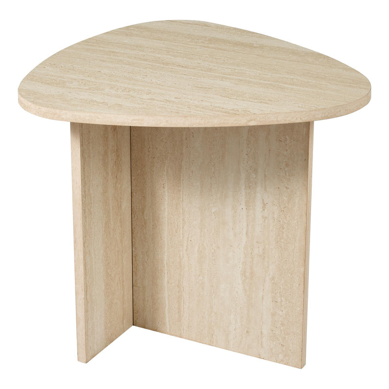 Dar Lighting Isidro Side Table Travertine Effect • 001ISI001