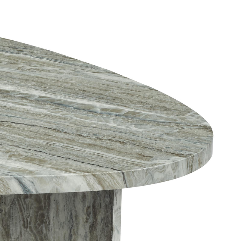 Dar Lighting Isidro Side Table Brown Stone Effect • 001ISI002