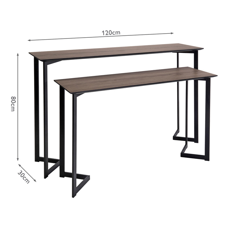 Dar Lighting Lulani Nested Console Tables Mocha • 001LUL001