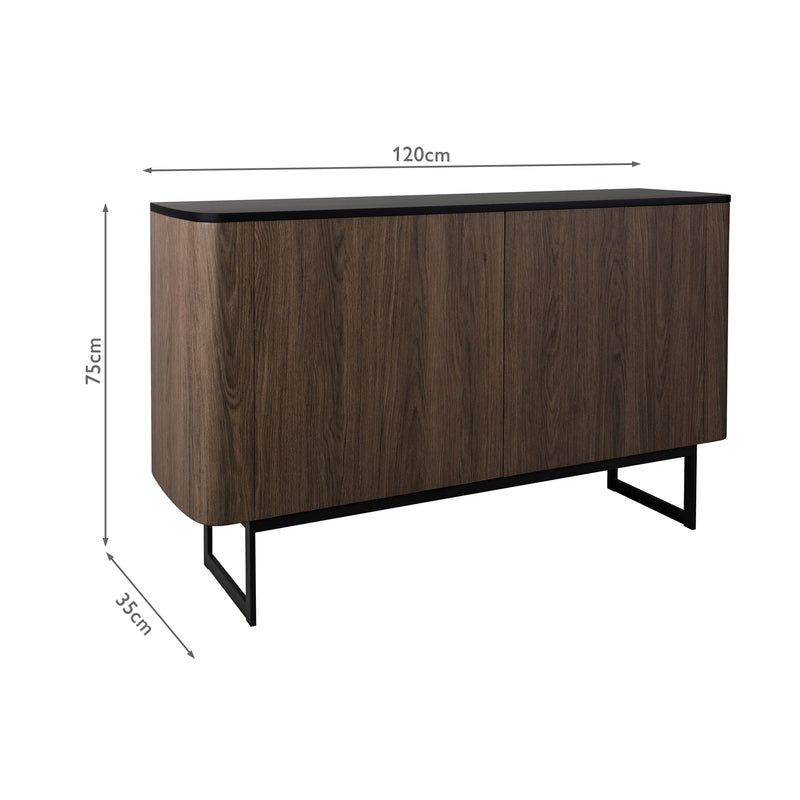 Dar Lighting Myron Cabinet Mocha Effect and Matt Black • 001MYR001