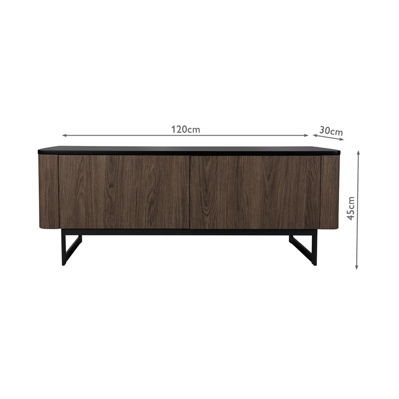 Dar Lighting Myron Cabinet Mocha Effect and Matt Black • 001MYR002