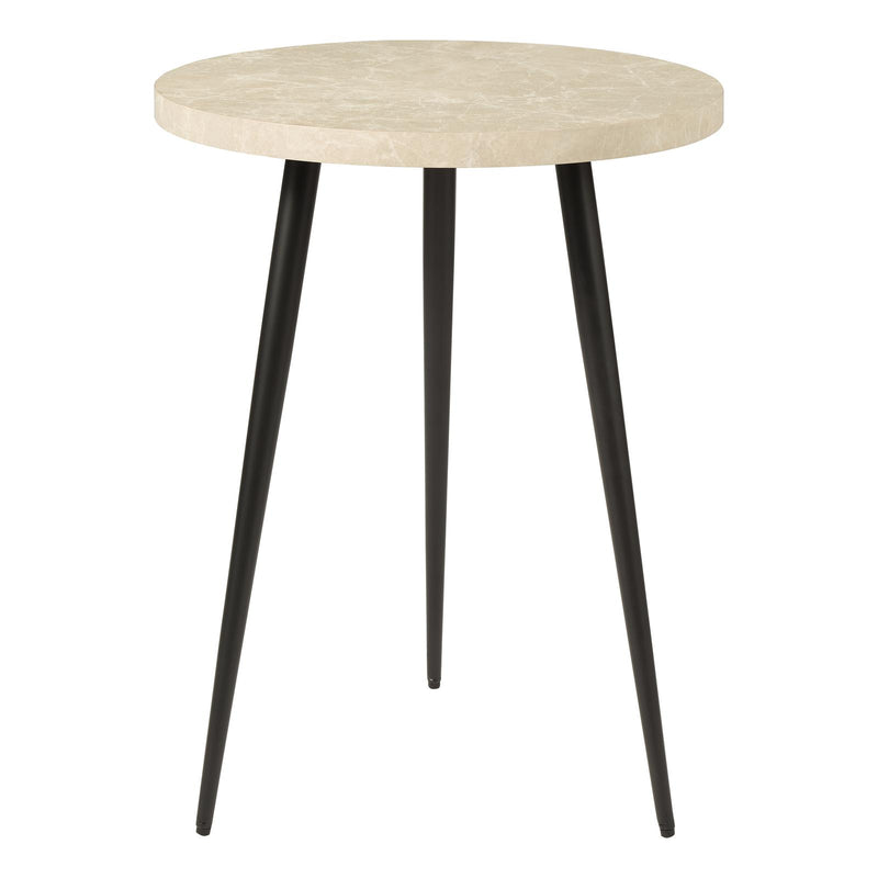 Dar Lighting Nusa Side Table Grey Marble Effect and Matt Black • 001NUS001
