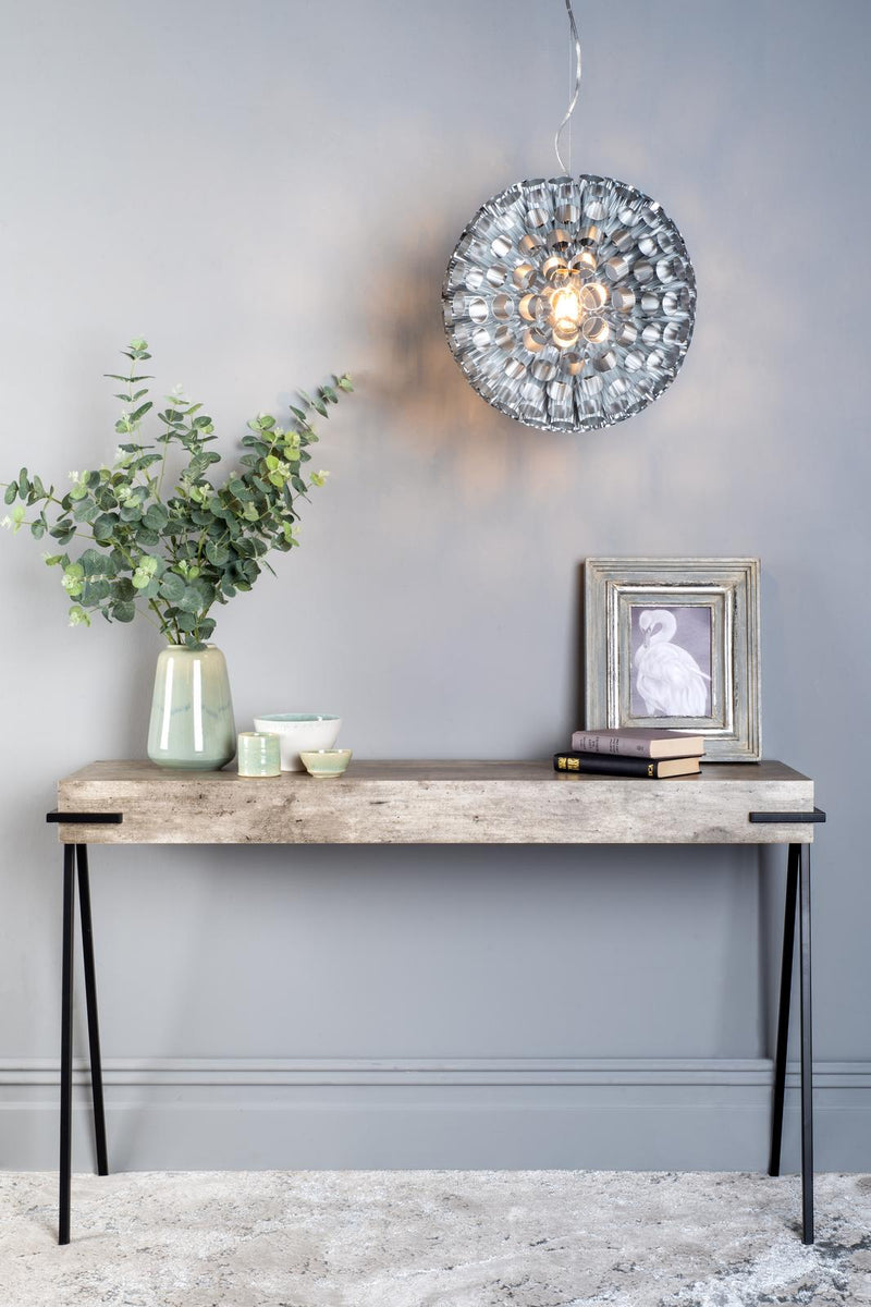 Dar Lighting Royan Console Table Concrete Effect • 001ROY001